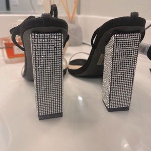 Rhinestone Diamond High Heel Sandal
